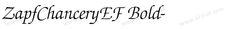 ZapfChanceryEF Bold字体转换